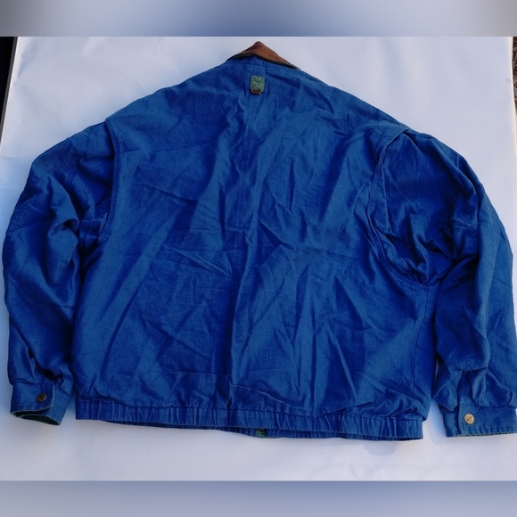 Field & Stream Vintage Linen/Cotton Lamb Leather Zip/Button Jacket - Picture 2 of 16